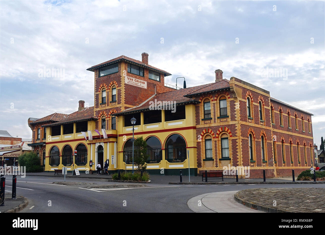 Vue Grand, Queenscliff, Victoria Foto Stock