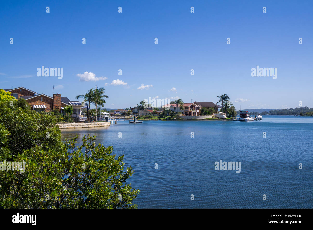 St Hubert's Island sulla costa centrale, Nuovo Galles del Sud Foto Stock