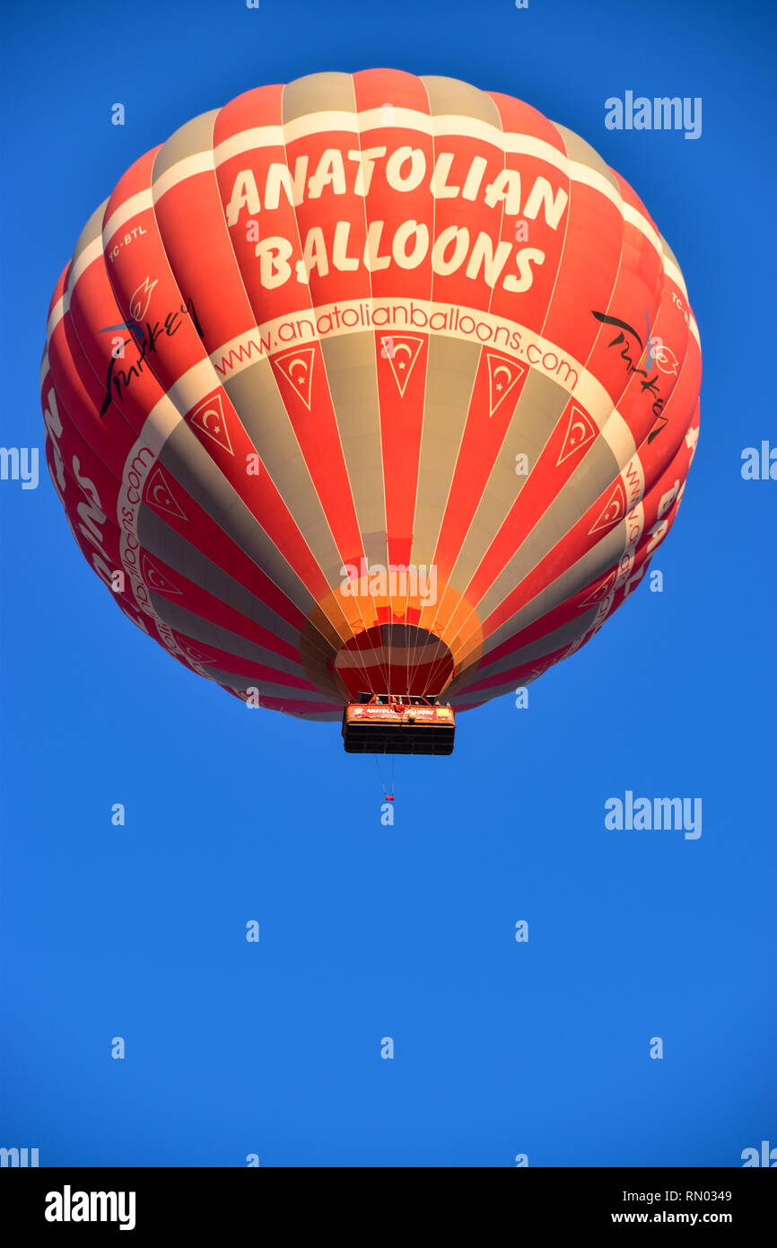 I palloni ad aria calda, Cappadocia, Turchia Foto Stock