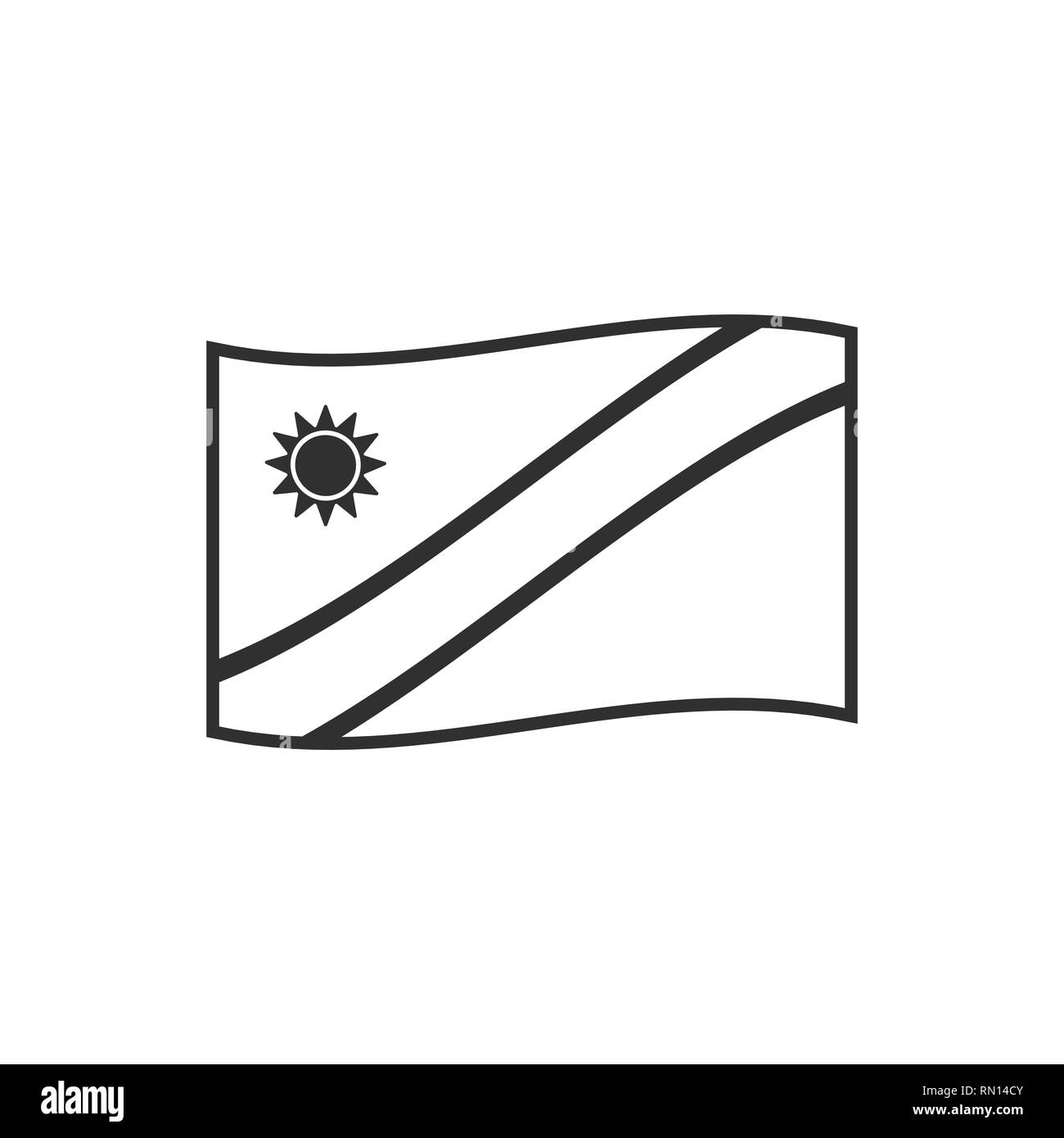 Namibia flag Foto e Immagini Stock in Bianco e Nero - Alamy