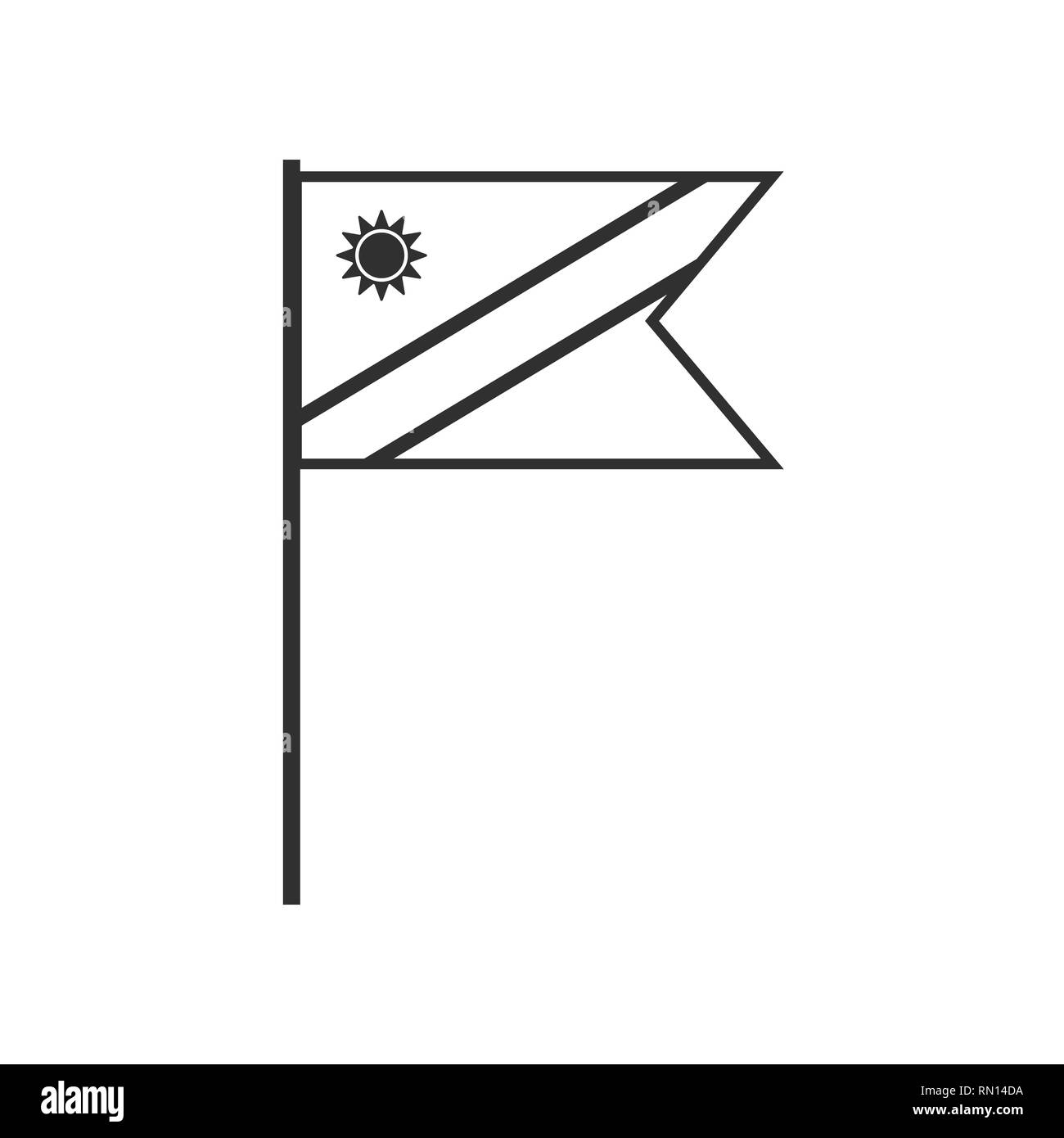 Namibia flag Foto e Immagini Stock in Bianco e Nero - Alamy