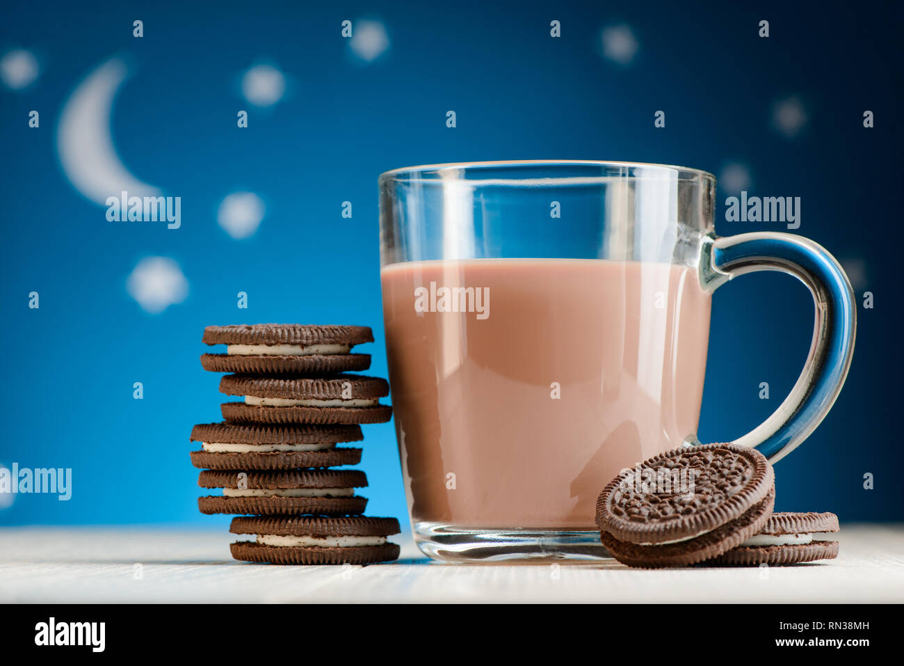 Biscotti al cioccolato e cacao Foto Stock