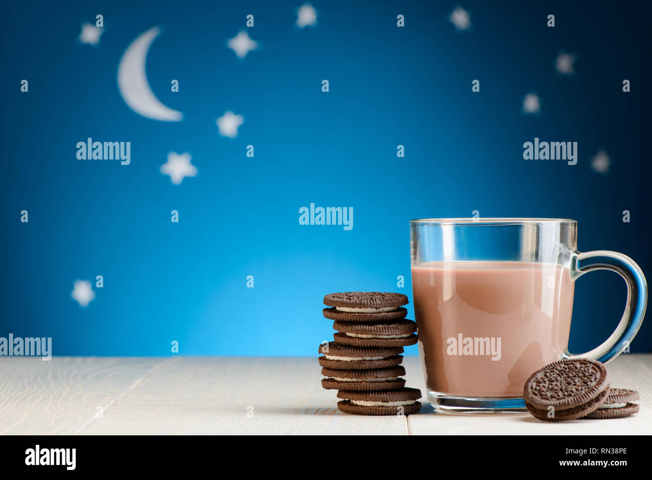 Biscotti al cioccolato e cacao Foto Stock