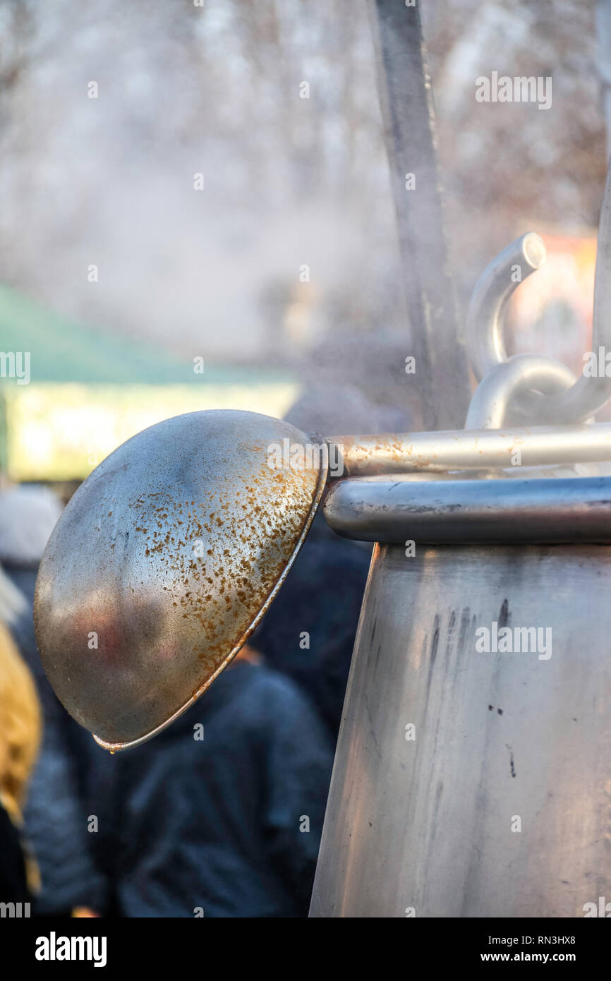 7. Sagra del pesce a Budapest, Food & Drink - Ungheria Febbraio 16, 2019 Foto Stock