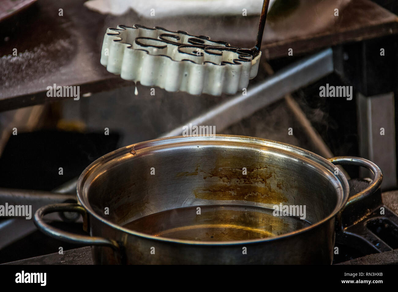 7. Sagra del pesce a Budapest, Food & Drink - Ungheria Febbraio 16, 2019 Foto Stock
