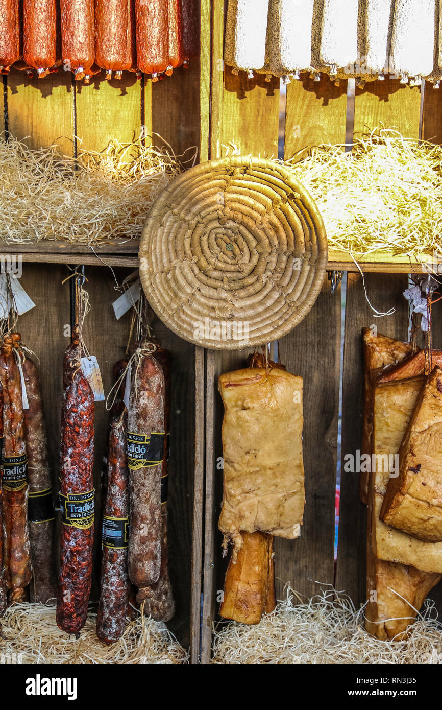 7. Sagra del pesce a Budapest, Food & Drink - Ungheria Febbraio 16, 2019 Foto Stock