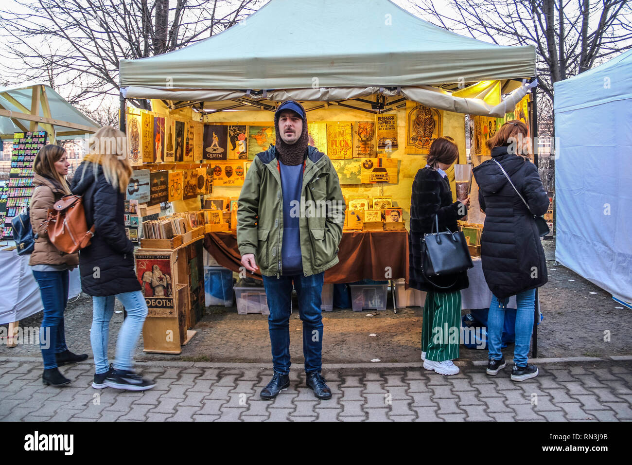 7. Sagra del pesce a Budapest, Food & Drink - Ungheria Febbraio 16, 2019 Foto Stock