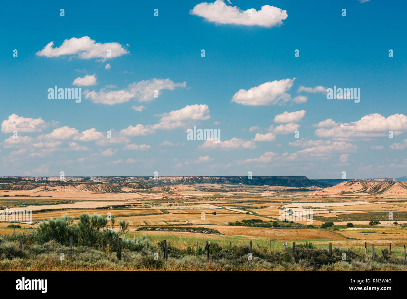 Bardenas Reales in Navarra, Spagna Foto Stock