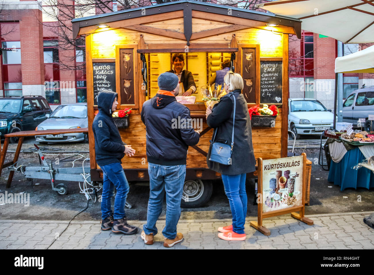 7. Sagra del pesce a Budapest, Food & Drink - Ungheria Febbraio 16, 2019 Foto Stock
