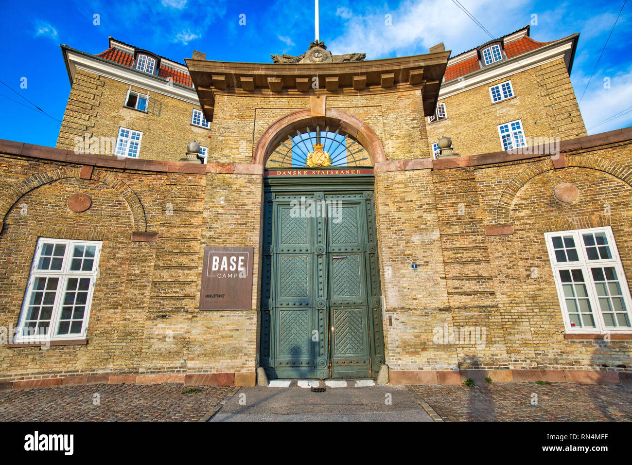 Copenhagen, Danimarca-2 agosto, 2018: Campo Base dormitorio universitario di Copenaghen centro storico della città Foto Stock