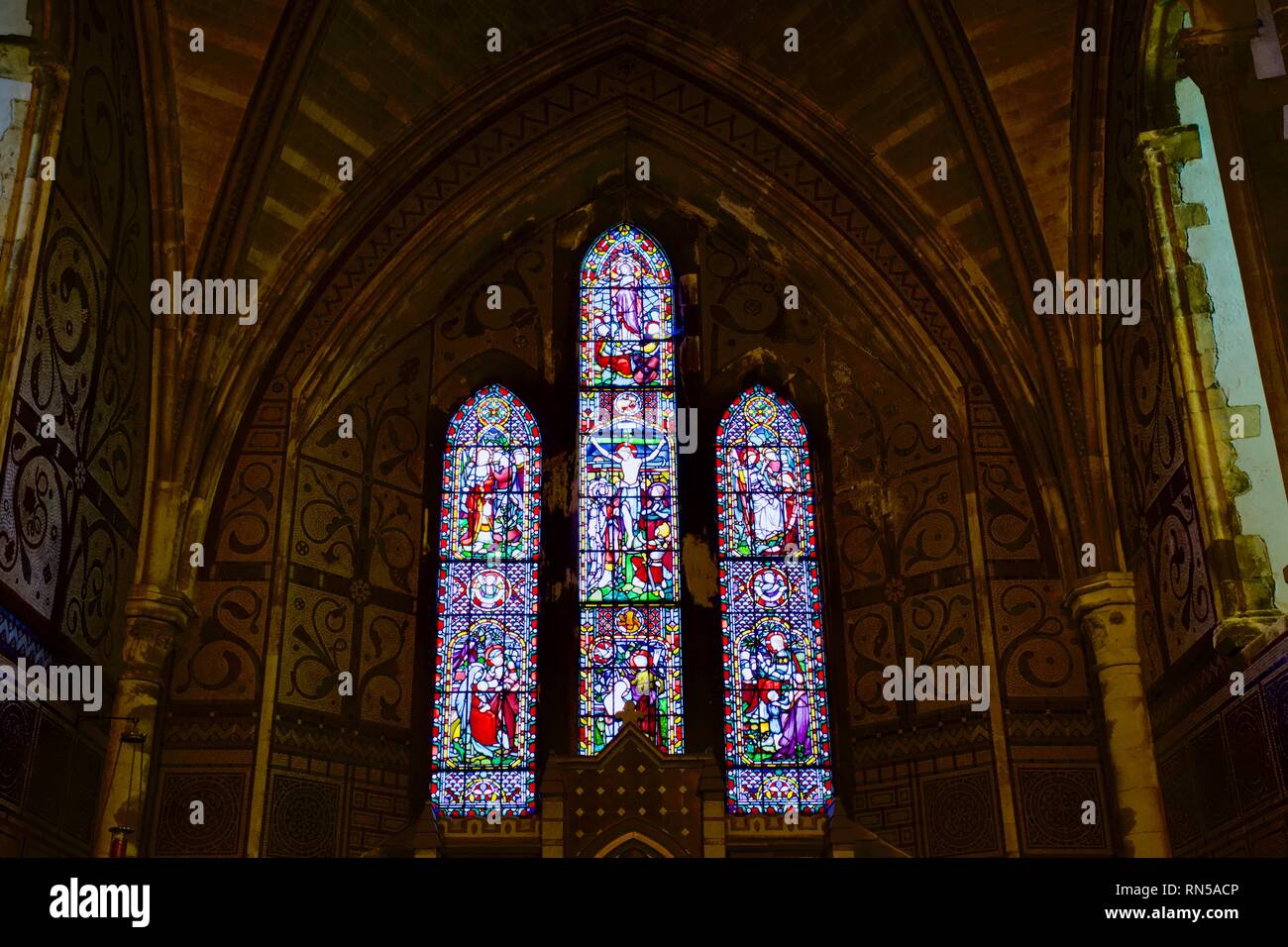 Chiesa di Santa Maria in Castro, il castello di Dover, Dover, Kent, Inghilterra Foto Stock