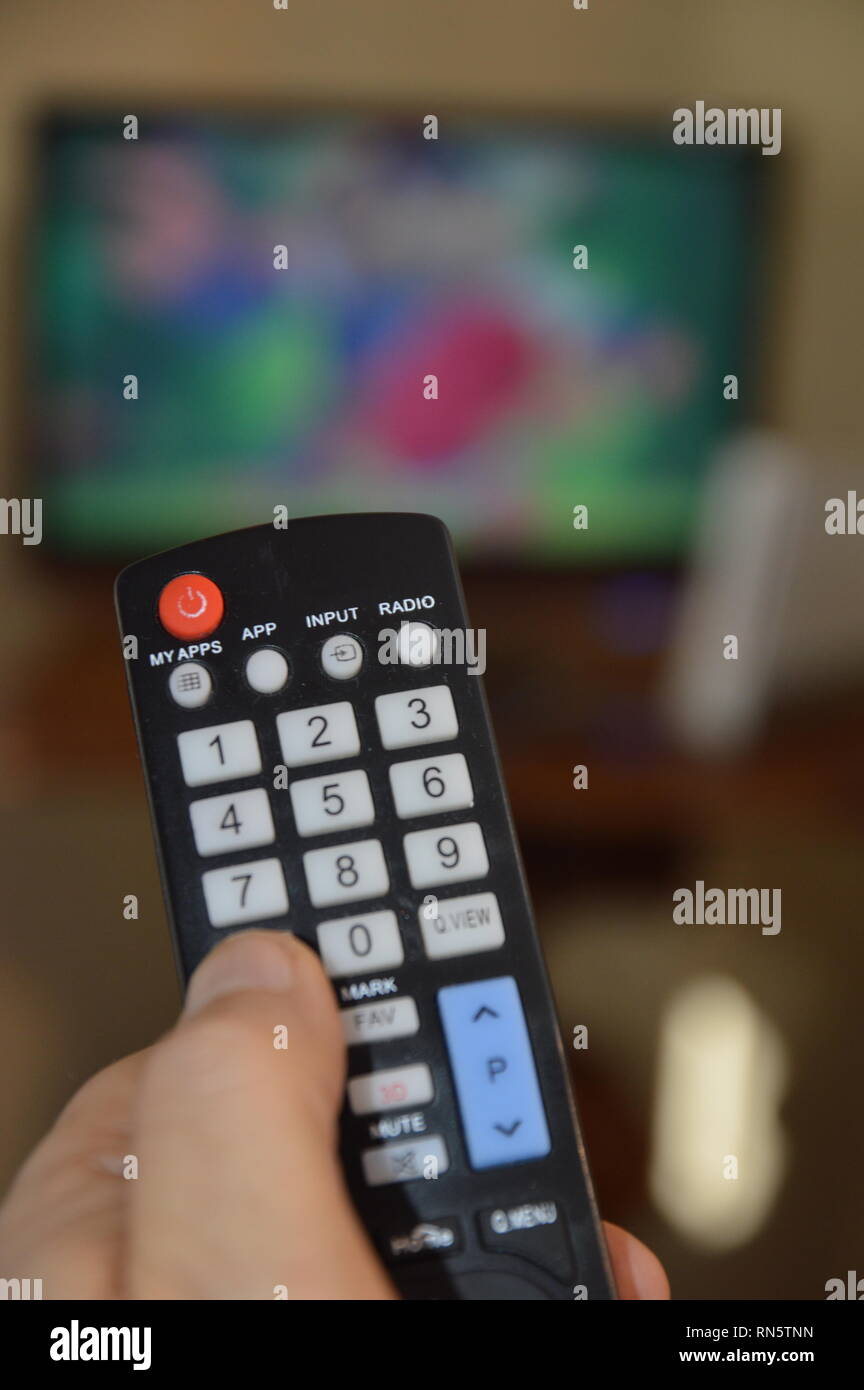 Televisione remore della tecnologia di controllo Foto Stock