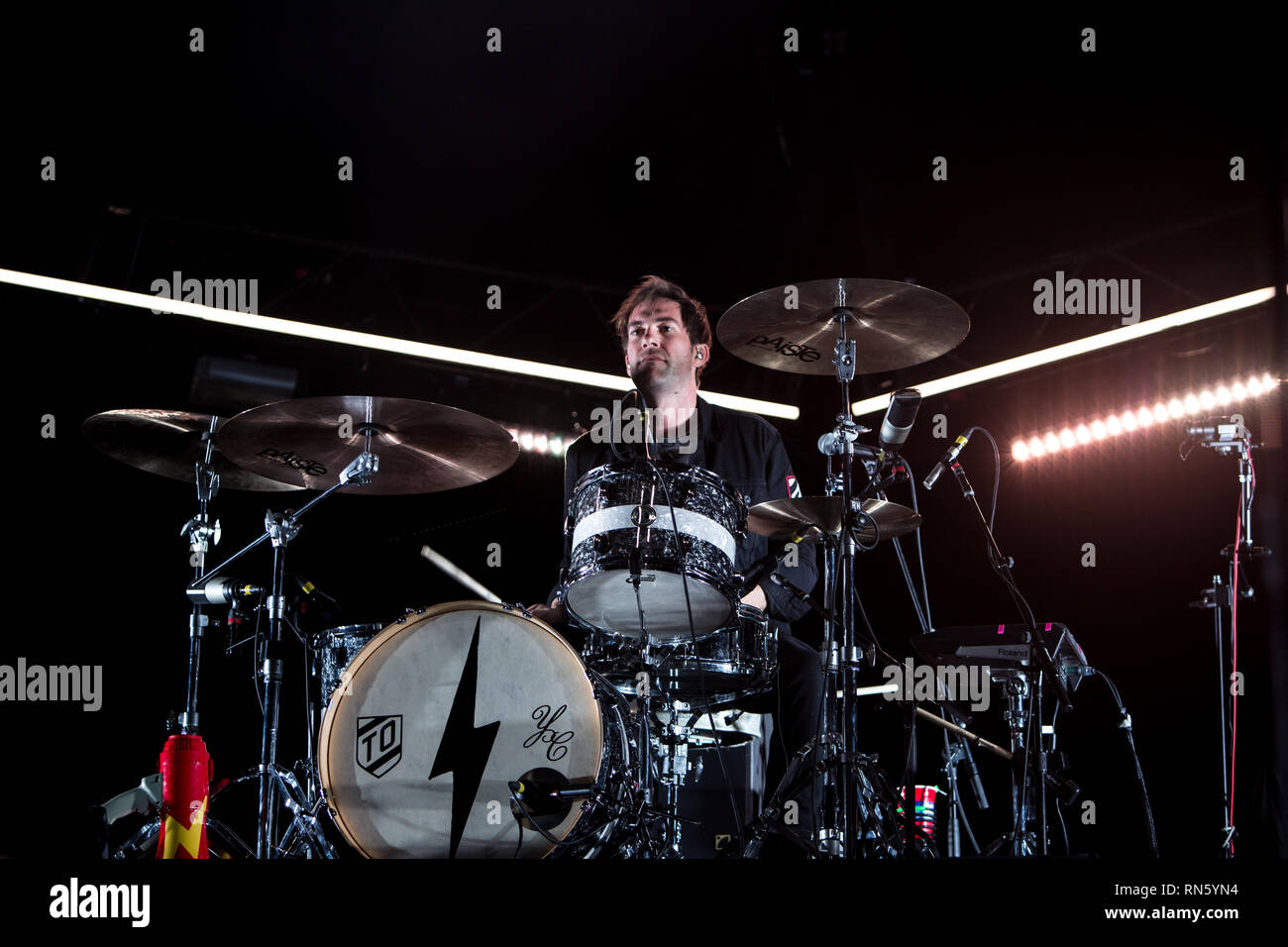 Toronto, Canada. 16 feb 2019. Eseguire Arkells a Scotiabank Arena, Toronto Credito: topconcertphoto/Alamy Live News Foto Stock