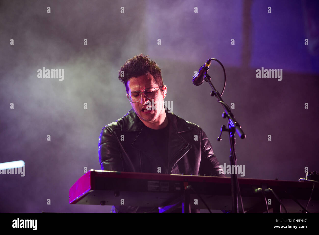 Toronto, Canada. 16 feb 2019. Eseguire Arkells a Scotiabank Arena, Toronto Credito: topconcertphoto/Alamy Live News Foto Stock