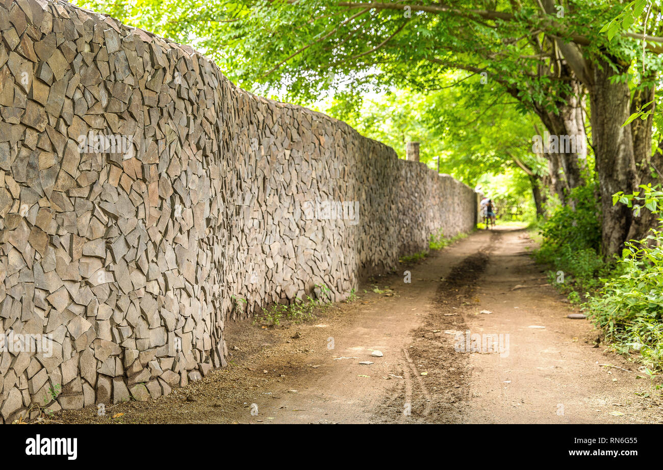 Gili Trawangan isola strade Foto Stock