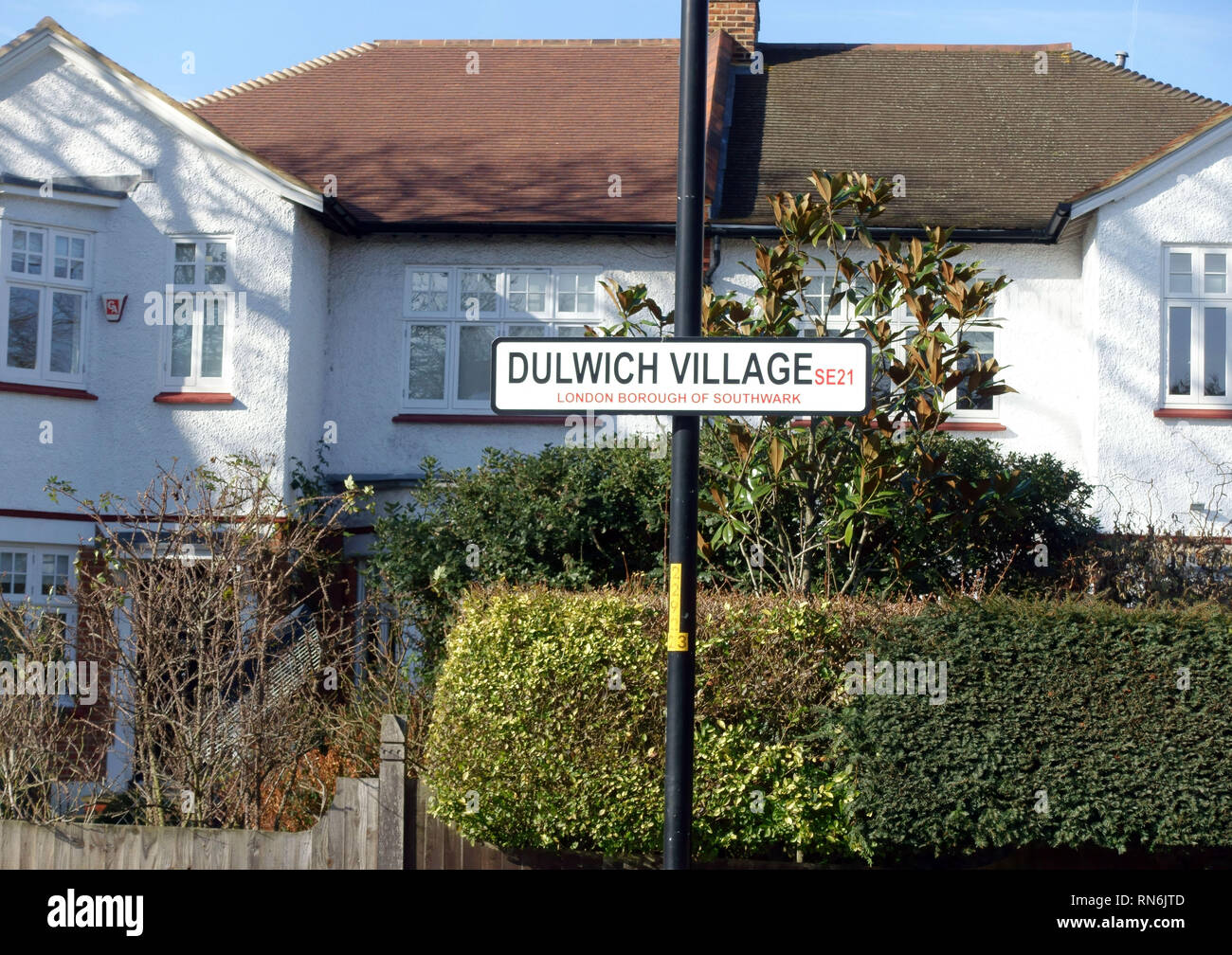 Dulwich villaggio nel sud di Londra è un affluente area Foto Stock