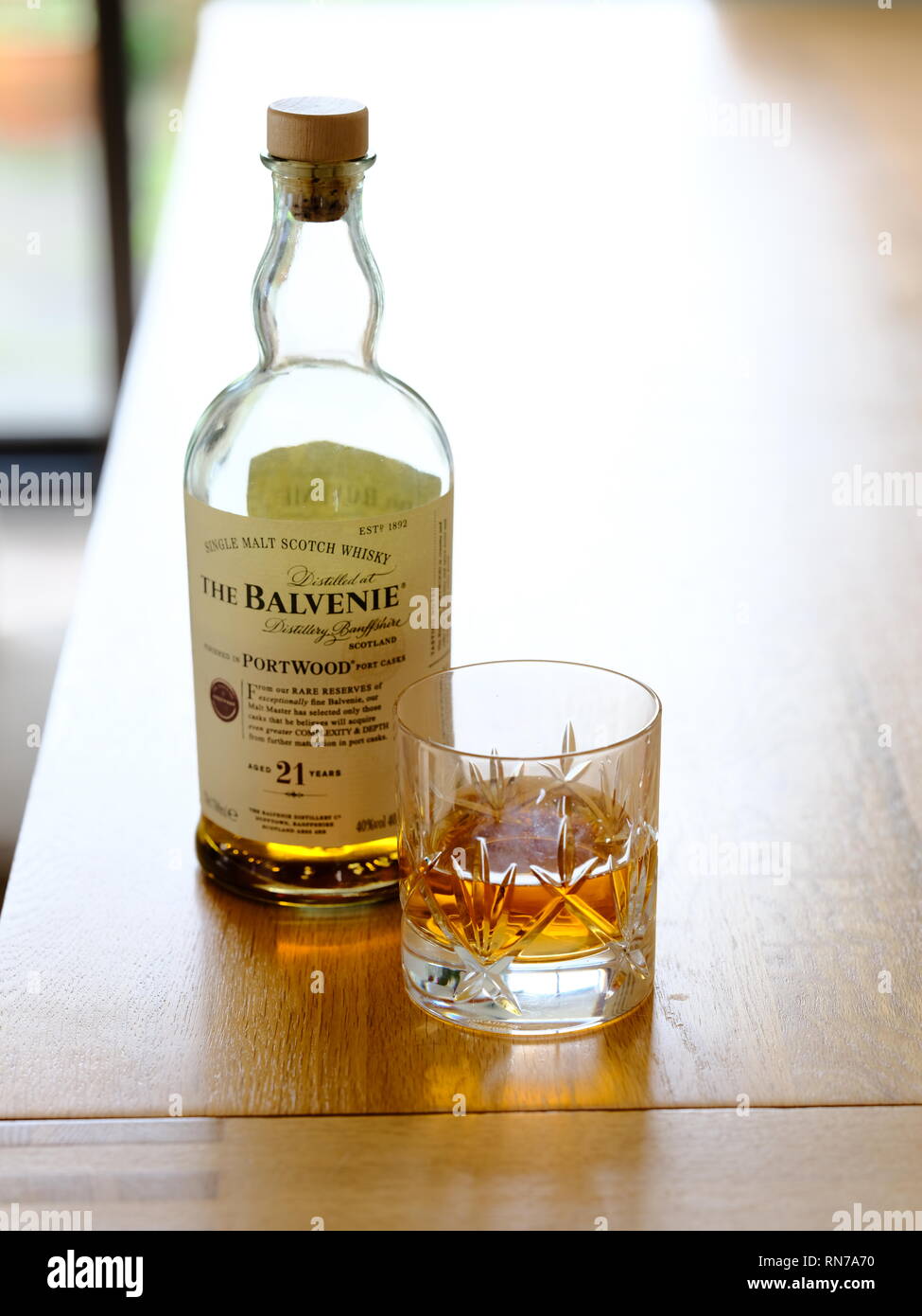 Balvenie 21 Anni di whiskey al malto Foto Stock