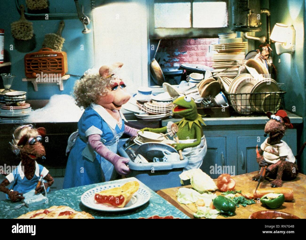 PIGGY,rana, i Muppets prendere MANHATTAN, 1984 Foto Stock
