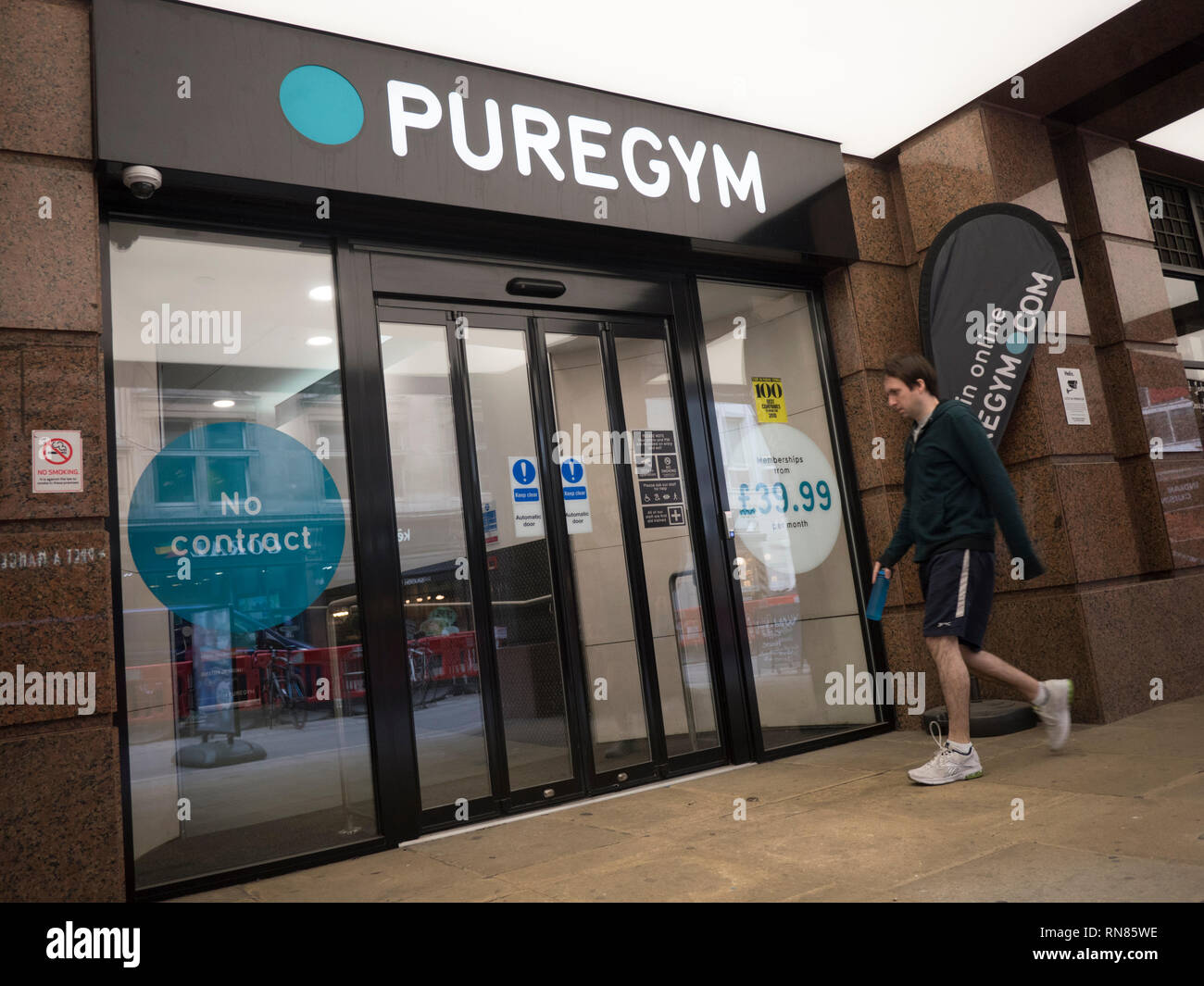 Pura puregym palestra health club central London Foto Stock