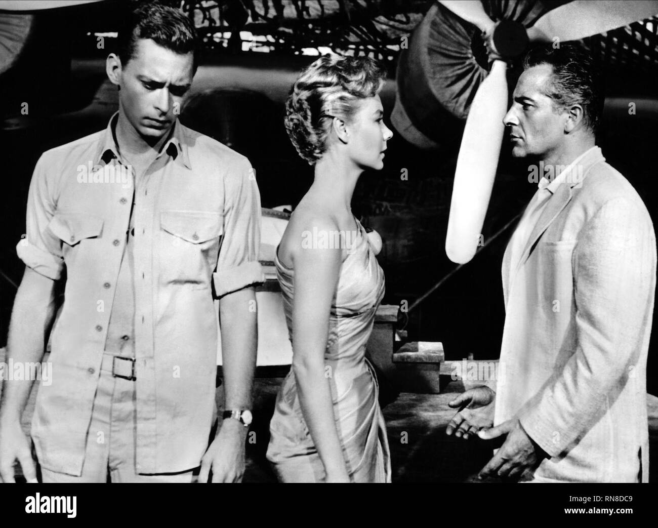 KERR,GAYNOR,BRAZZI, South Pacific 1958 Foto Stock