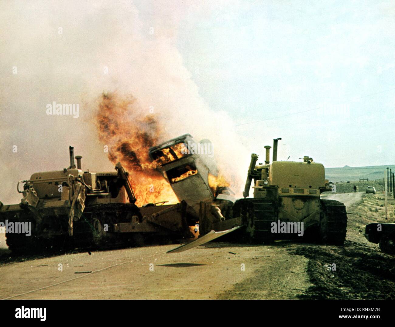 CRASH scena, punto di fuga, 1971 Foto Stock