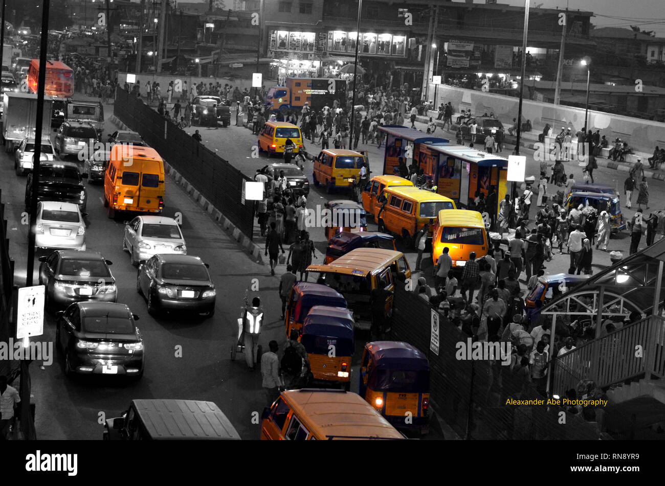 Ojota,Lagos, Nigeria. Foto Stock