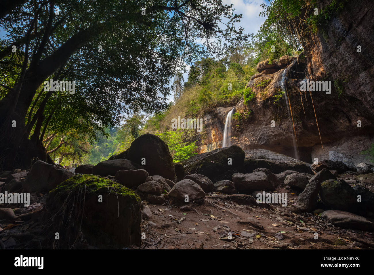 "Haew Suwat cascata' Parco nazionale Khao Yai, Thailandia Foto Stock