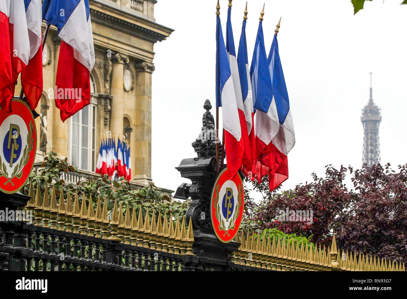 Cocarde tricolore, Parigi, Francia Foto stock - Alamy