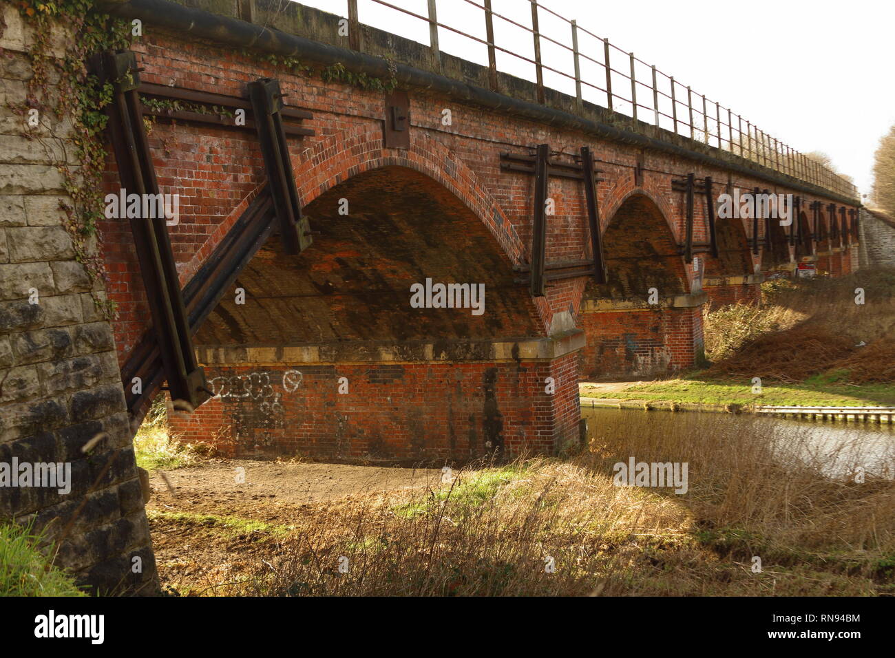 Manton (Worksop) viadotto ponte (riferimento 184) su Londra nord-orientale della linea (MAC3) Foto Stock