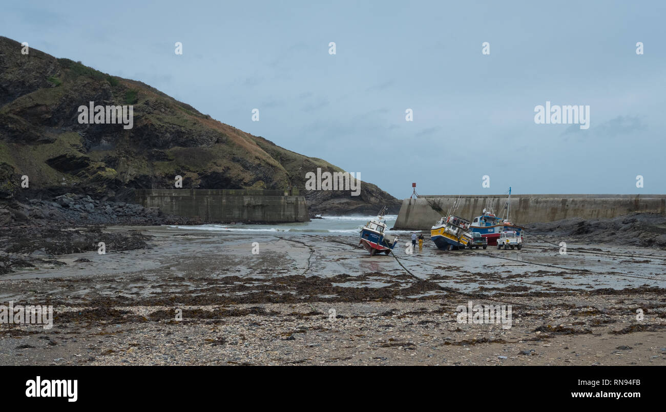 Port Issac, la location del film di Doc Martin, Cornwall Foto Stock