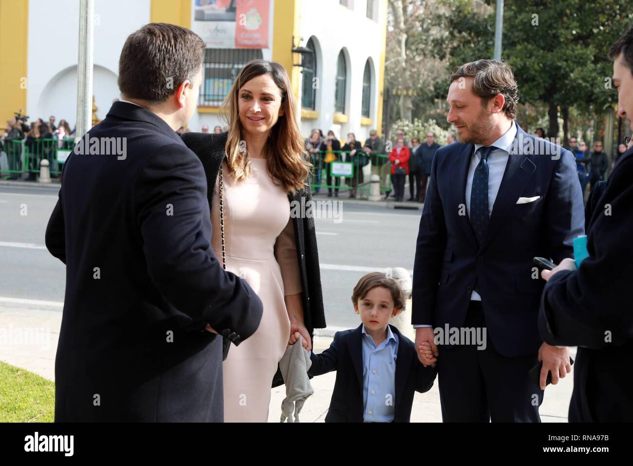 Il cantante Juan Peña durante la consegna delle medaglie d'oro al Merito in Belle Arti 2019 a Cordoba, lunedì, 18 febbraio 2019. Cordon premere Foto Stock