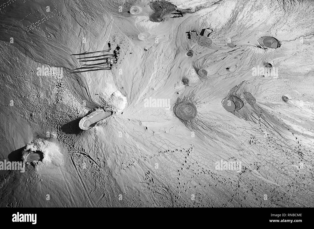 Vulcano di fango dalla Romania Foto Stock