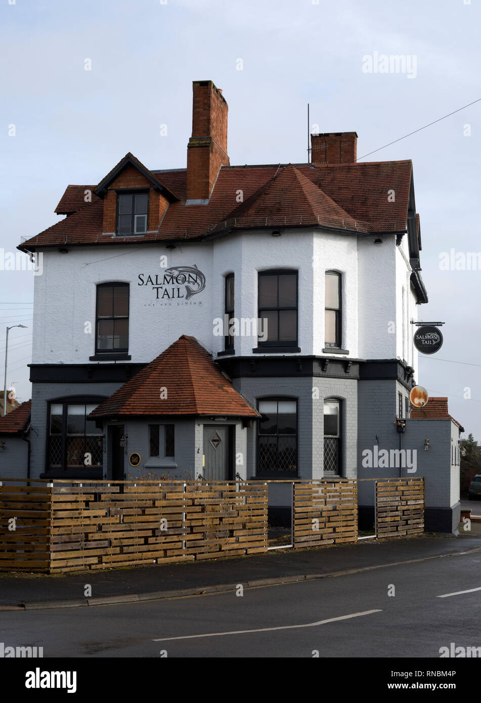 La coda di salmone pub, Stratford-upon-Avon, Regno Unito Foto Stock
