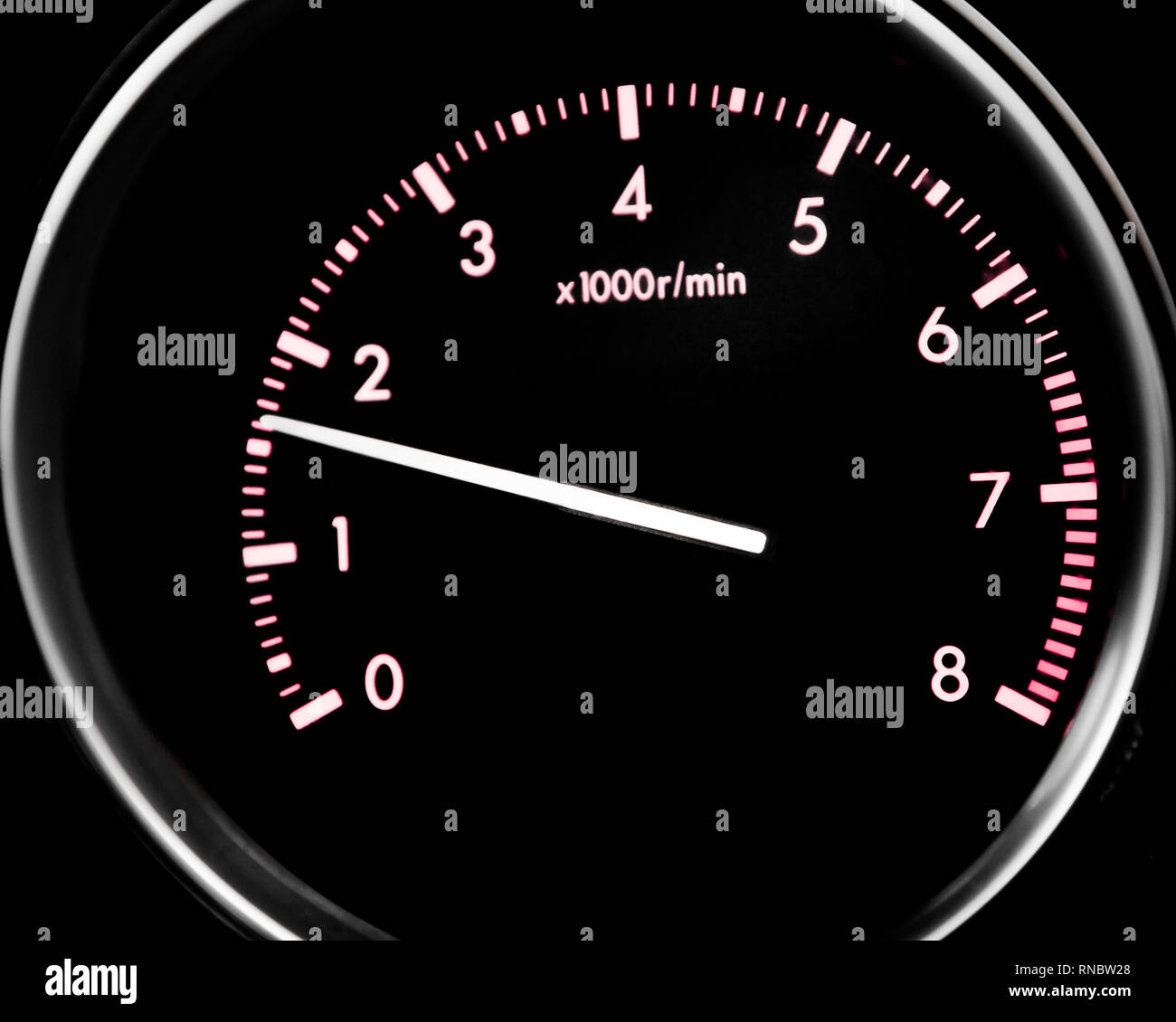 Cruscotto di automobile compone - regime motore (giri al minuto Foto stock  - Alamy