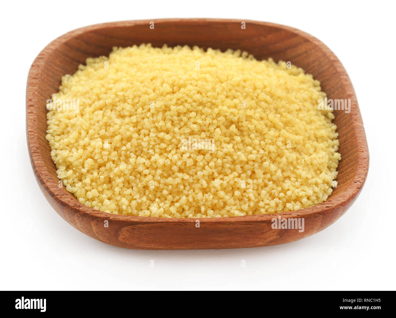 Il cous cous a nord cucina africana su sfondo bianco Foto Stock