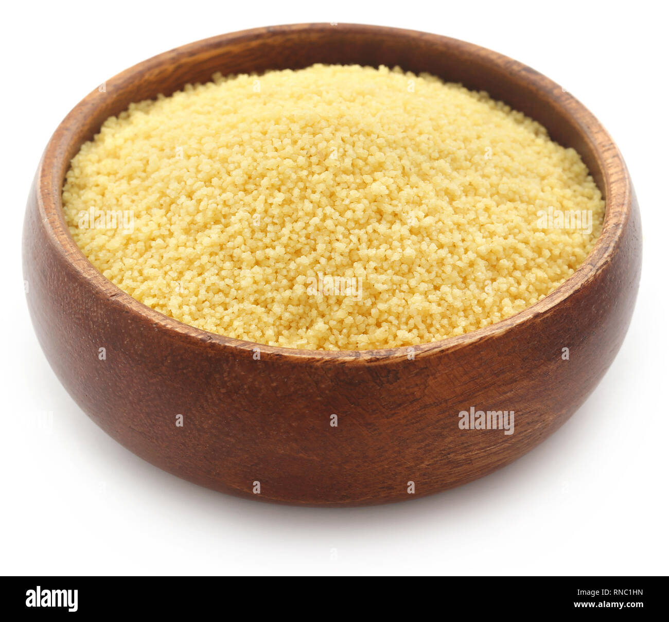 Il cous cous a nord cucina africana su sfondo bianco Foto Stock