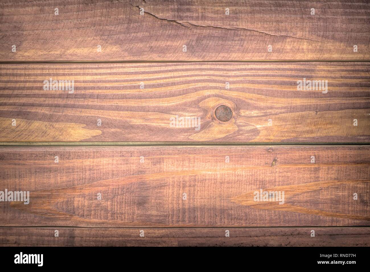 Tavole in legno o stecche di sfondo marrone - Pavimenti in legno - Grunge ad alta definizione Pattern Foto Stock