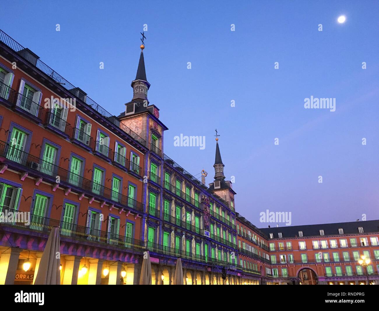 Plaza Mayor di Madrid Foto Stock