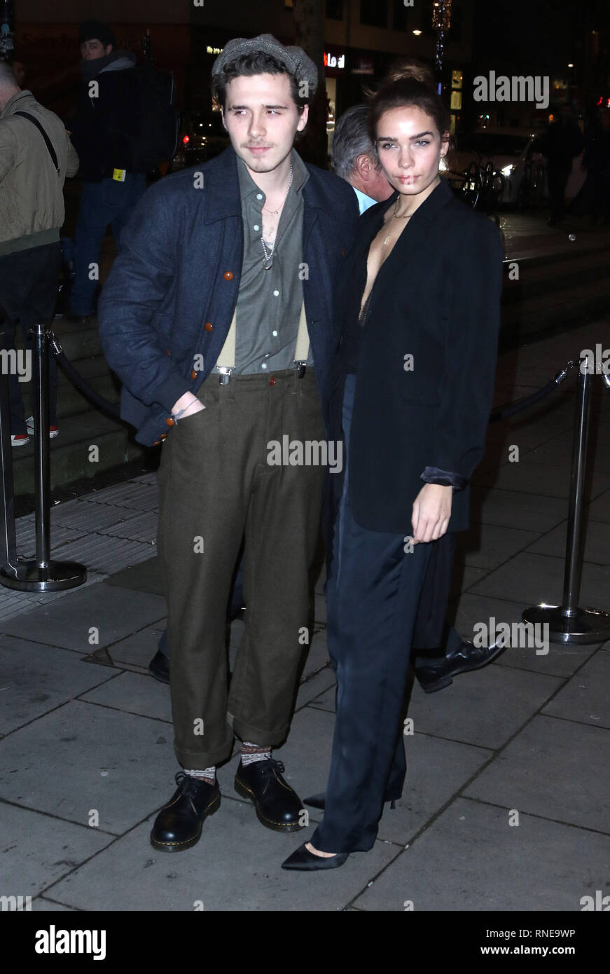 Londra, Regno Unito. 18 feb 2019. Brooklyn Beckham e Hana Croce, favolosa fiera del fondo, Roundhouse di Londra, Regno Unito. 18 Febbraio, 2019. Foto di Richard Goldschmidt Credito: ricca di oro/Alamy Live News Foto Stock