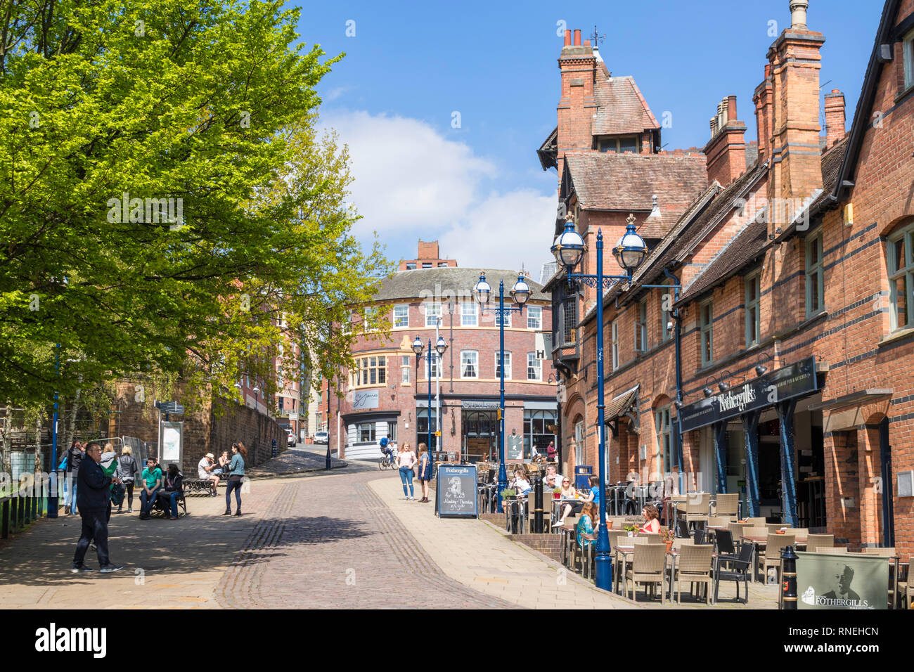 Fothergills ristorante sulla strada del castello nel quartiere del castello del centro della città di Nottingham East Midlands Nottinghamshire Inghilterra gb uk europa Foto Stock