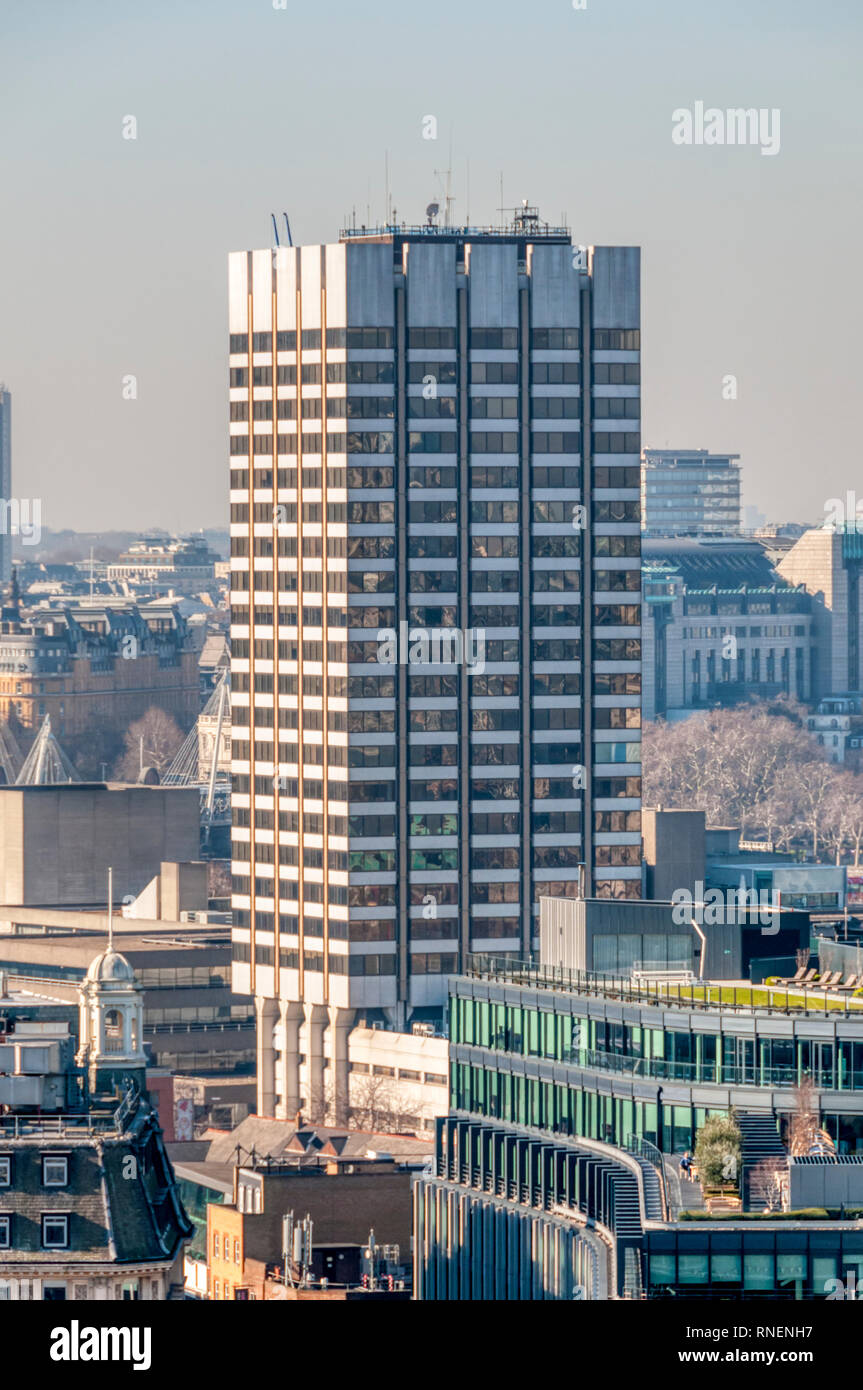 Vista in elevazione di Londra Centro Televisivo sulla Southbank. Foto Stock