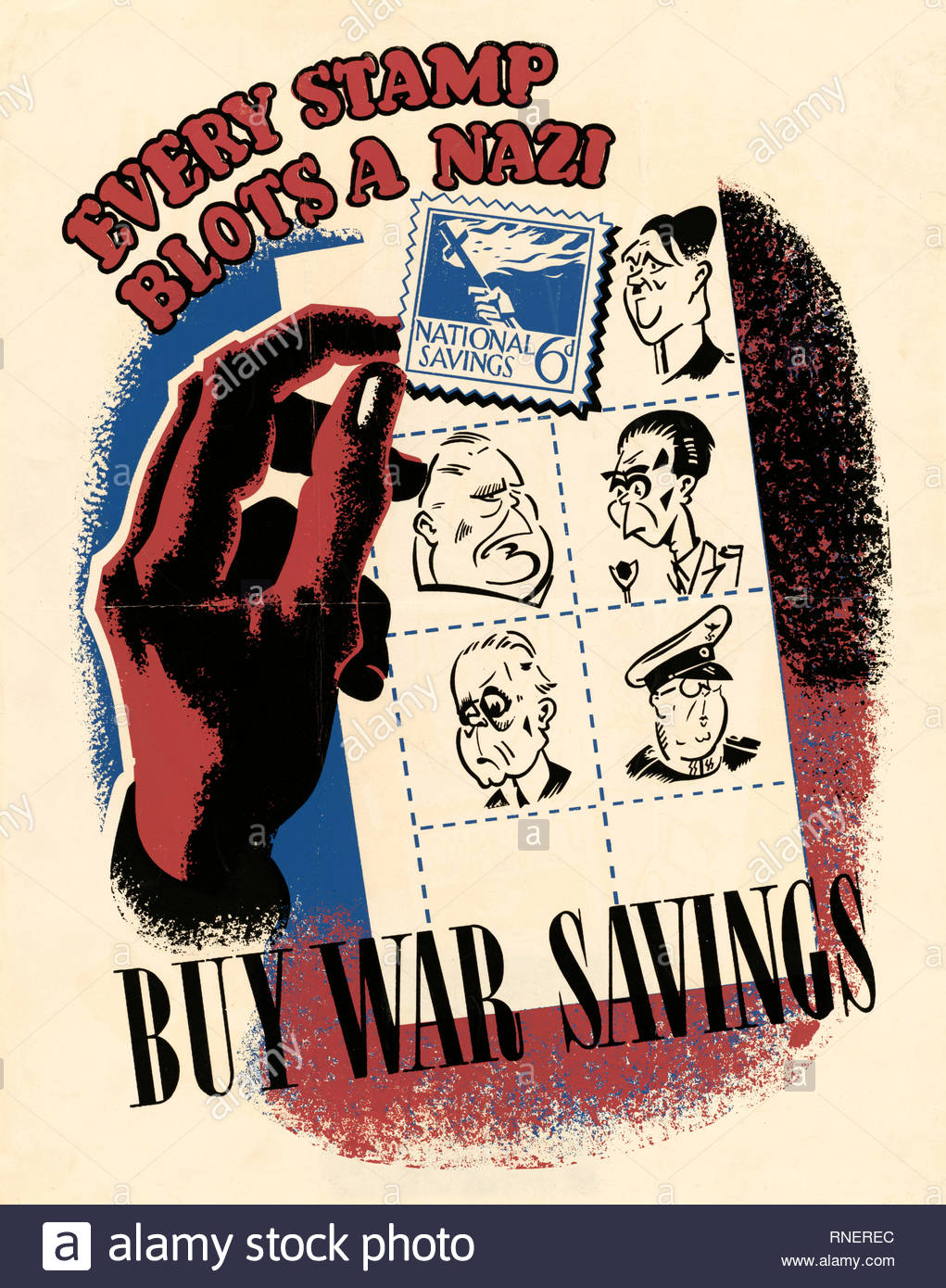 British World War 2 informazioni pubbliche poster di propaganda Foto Stock
