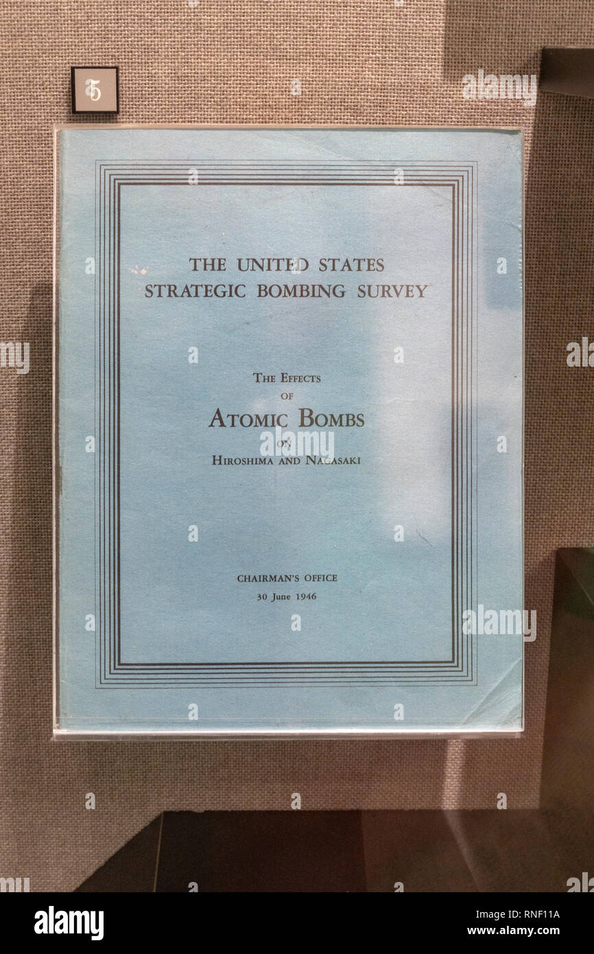 Gli Stati Uniti bombardamento strategico sondaggio da giugno 1946 dopo Hiroshima e Nagasaki attacchi, NV, Stati Uniti d'America. Foto Stock