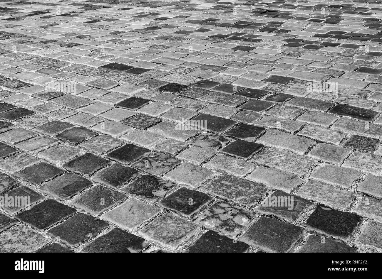 Pavimentazione in pietra texture. Foto Stock