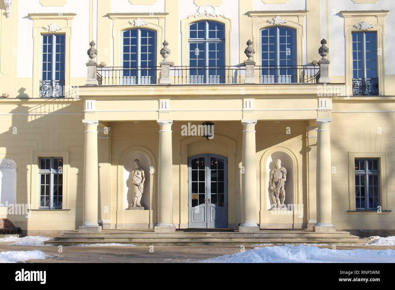 Branicki Palace durante il periodo invernale, Bialystok, Polonia Foto Stock