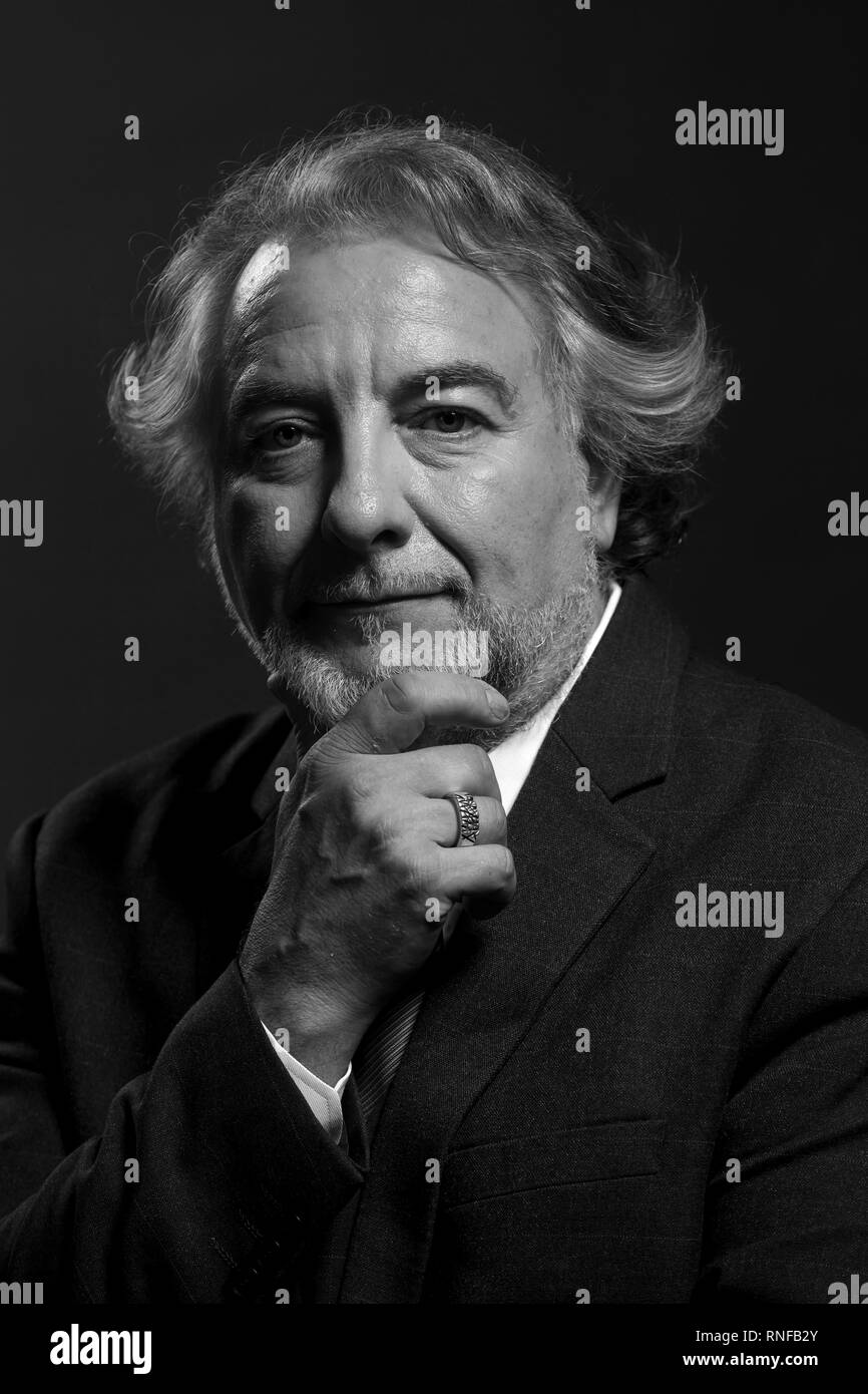 Autorità nel business di mezza età uomini Foto Stock