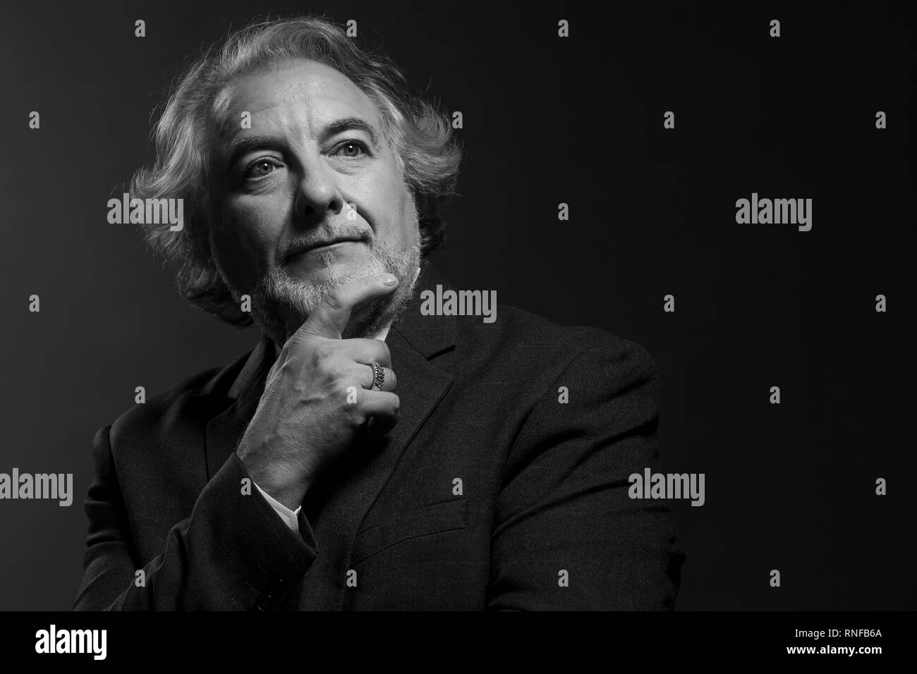 Autorità nel business di mezza età uomini Foto Stock