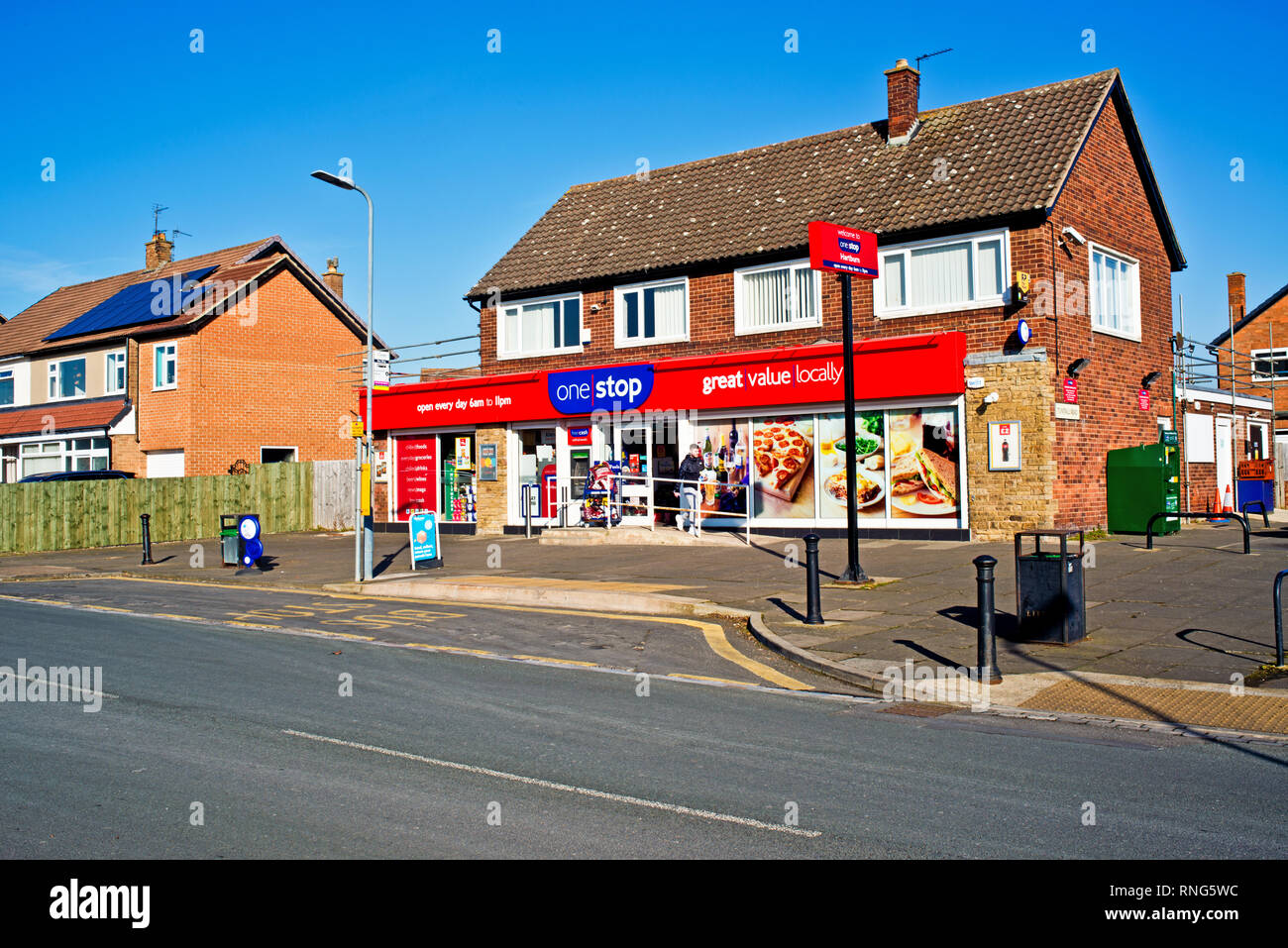 One Stop Shop, Birkdale Road, Hartburn, Stockton on Tees, Cleveland, Inghilterra Foto Stock