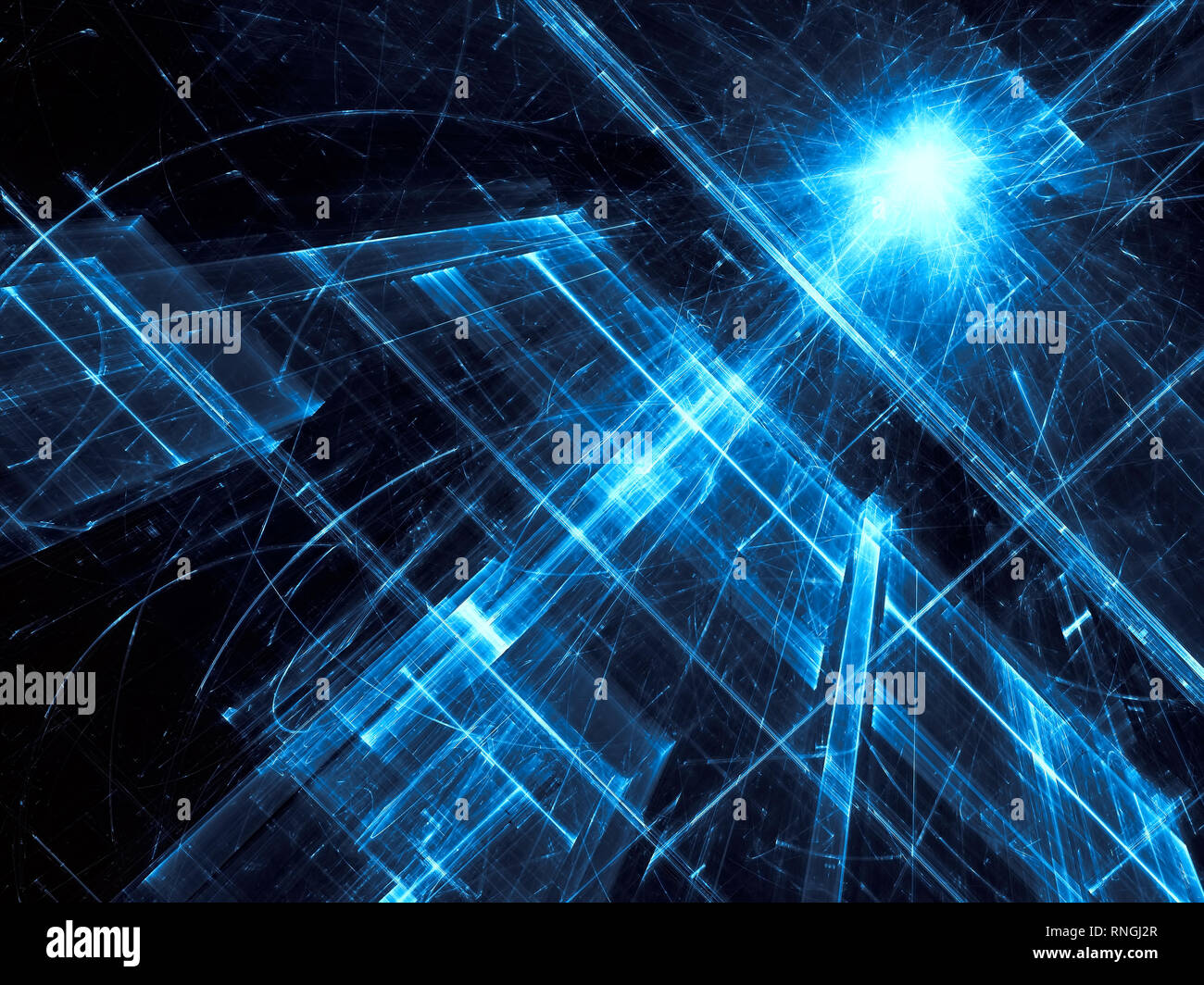 Abstract pareti diagonali in 3d - di stile generati digitalmente immagine Foto Stock