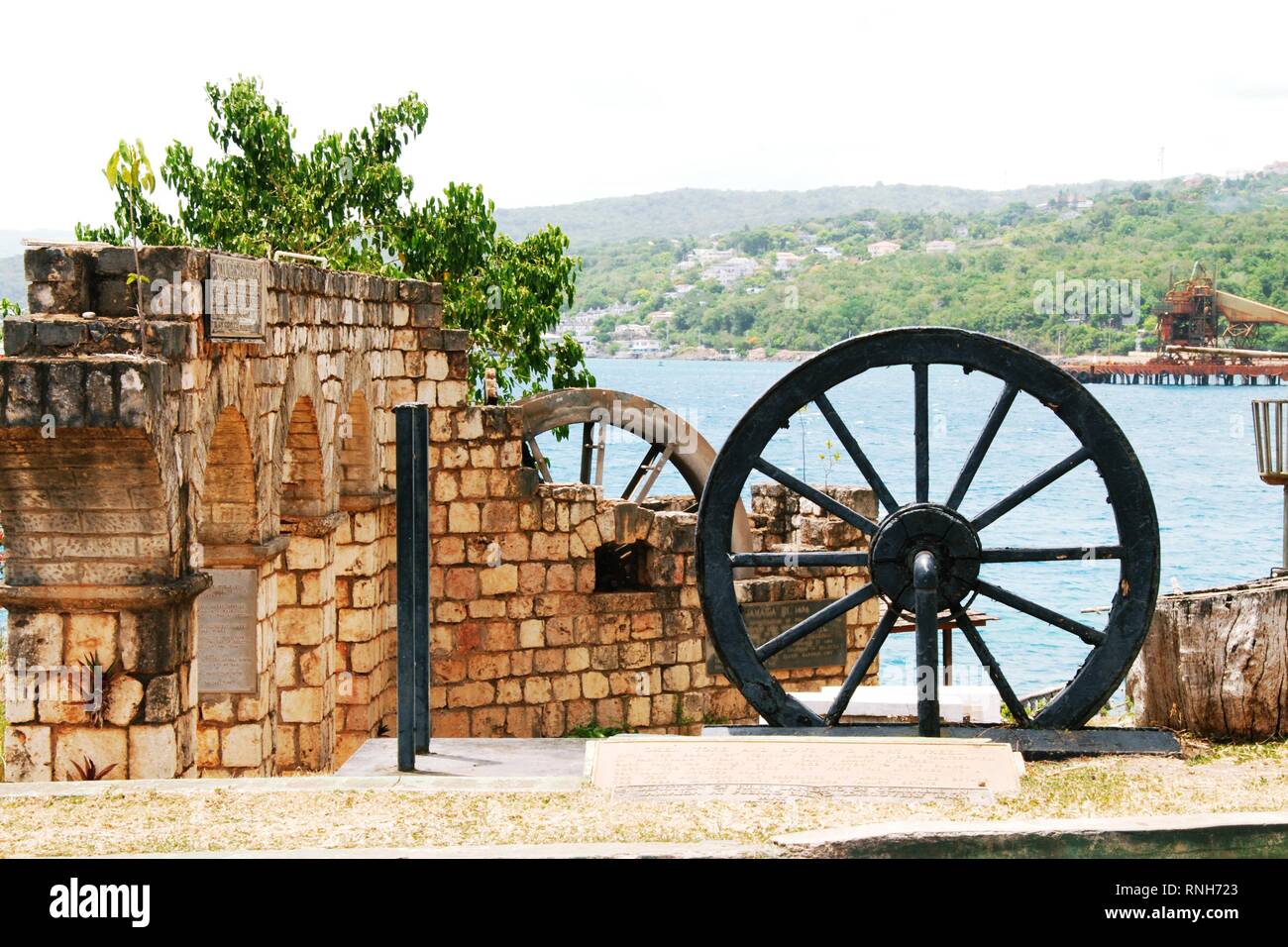 Sito storico situato in Giamaica in un caldo bellissimo breezy day... Foto Stock